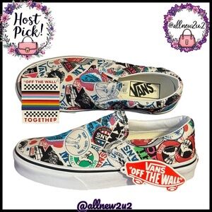New Vans Rainbow Special Edition Graphic Slip-On Sneakers